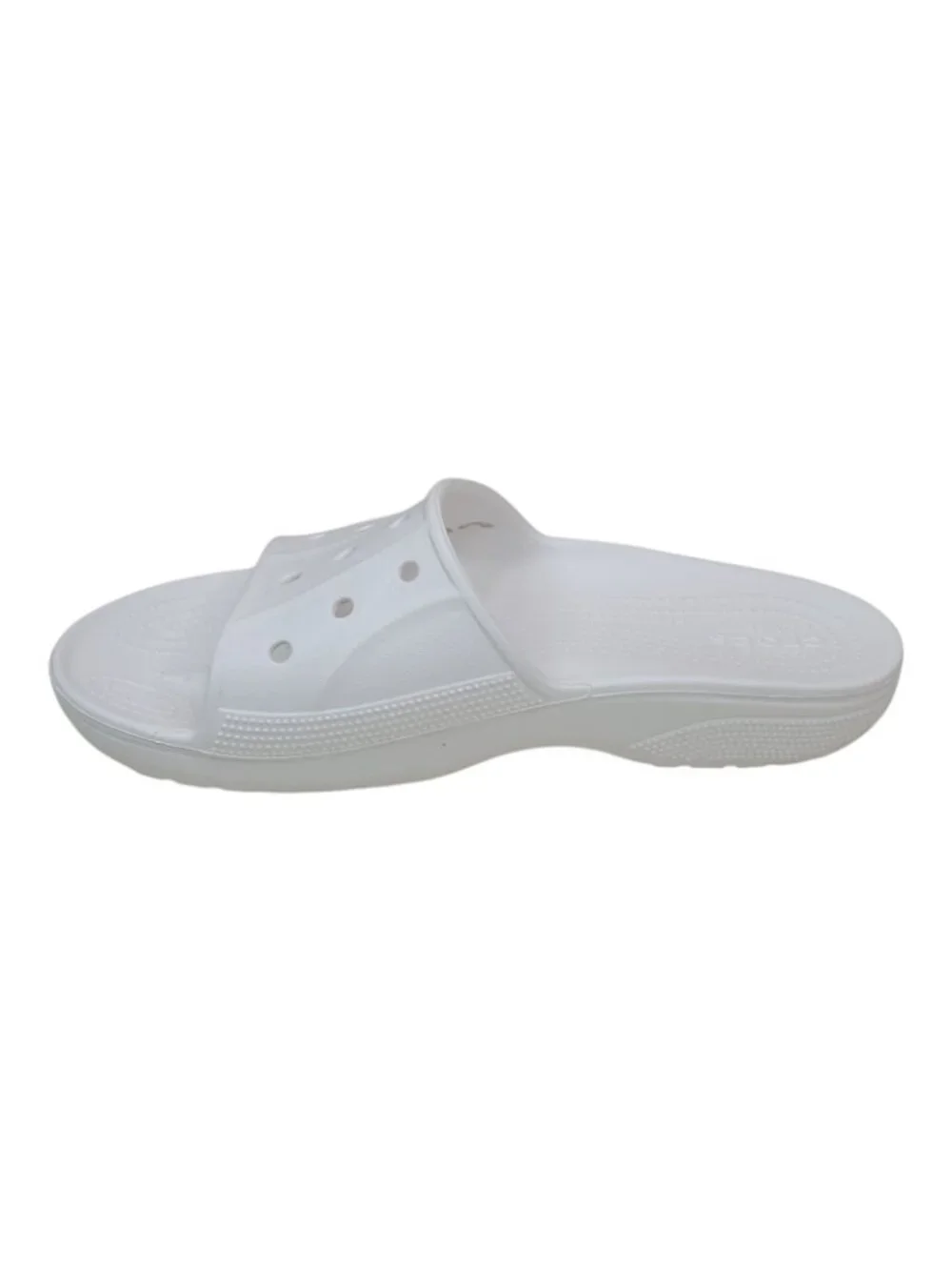 Crocs Baya II Slide Sandals White M9 W11 Lightweight Slip-Resistant Shower Shoes